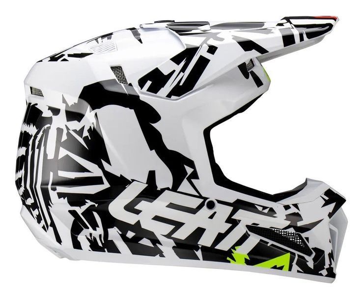 Шолом LEATT Moto 3.5 Jr Helmet [Zebra], YL 1023011701 фото