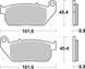 Тормозные колодки SBS Ultra Quit Brake Pads, Ceramic 807H.HF фото 2