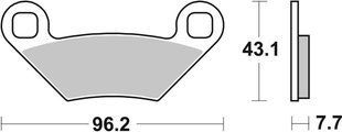 Тормозные колодки SBS Standard Brake Pads, Sinter/Carbon 899ATS фото