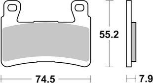 Тормозные колодки SBS Performance Front Brake Pads, EVO Sinter 894HS фото