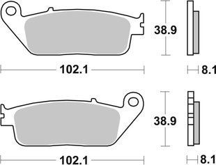 Гальмівні колодки Renthal RC-1 Front Brake Pads, Sintered BP-526-HHP фото