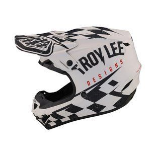 Мотошолом TLD SE4 POLYACRYLITE HELMET RACE SHOP [WHITE/BLACK] MD 109042013 фото