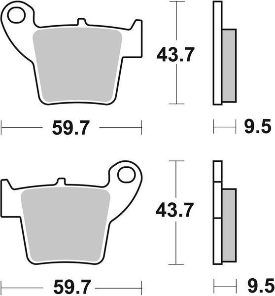 Гальмівні колодки SBS Sport Brake Pads, Sinter/Carbon 777SI фото