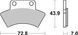 Гальмівні колодки SBS Standard Brake Pads, Sinter/Carbon 717ATS фото 1