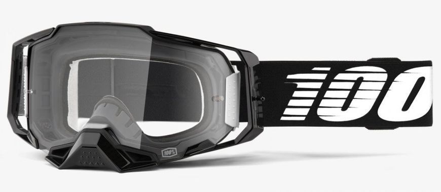 Окуляри 100% ARMEGA Goggle Black - Clear Lens, Clear Lens 50700-001-02 фото