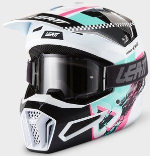 Шолом LEATT Moto 3.5 Helmet + Goggle [Pink], XS 1027000460 фото