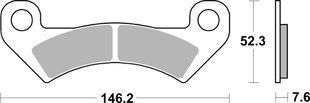 Тормозные колодки SBS Standard Brake Pads, Sinter/Carbon 912ATS фото