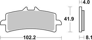 Тормозные колодки SBS Track Days Front Brake Pads, Sinter 901RST фото