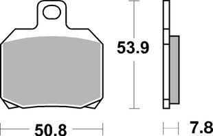 Гальмівні колодки Renthal RC-1 Rear Brake Pads, Sintered BP-530 фото