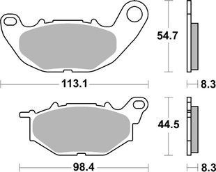 Тормозные колодки SBS Performance Front Brake Pads, EVO Sinter 931HS фото