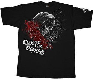 Футболка Crusty Pray Skull Tee [Black], S 8CD051-001-S фото