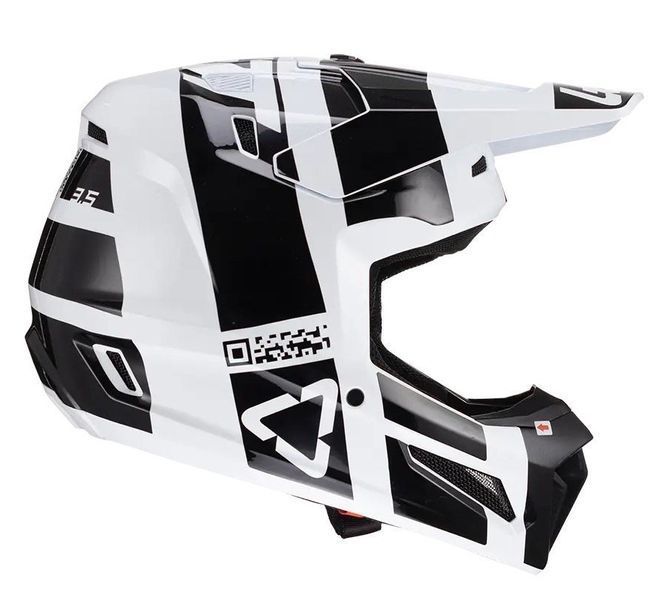 Шолом LEATT Helmet Moto 3.5 + Goggle [White], S 1024060381 фото
