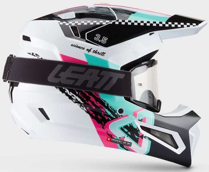 Шолом LEATT Moto 3.5 Helmet + Goggle [Pink], XS 1027000460 фото