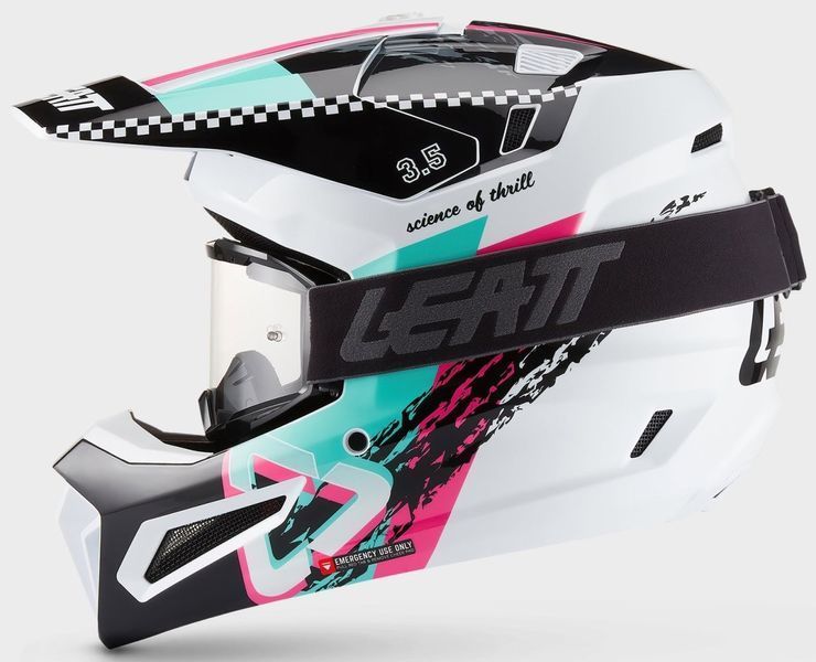 Шолом LEATT Moto 3.5 Helmet + Goggle [Pink], XS 1027000460 фото