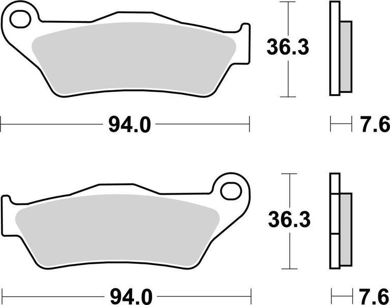 Гальмівні колодки SBS Racing Rear Brake Pads, Carbon Tech 671RQ фото