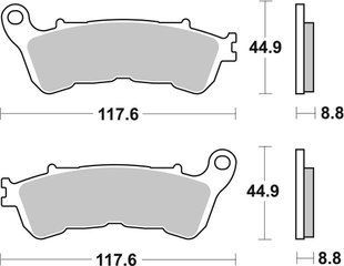 Гальмівні колодки Renthal RC-1 Front Brake Pads, Sintered BP-531-HHP фото