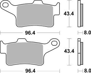 Тормозные колодки SBS High Performance Front Brake Pads, EVO Sinter 948H.HS фото