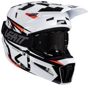 Шлем LEATT Moto 3.5 Helmet + Goggle [White], L 1025100543 фото