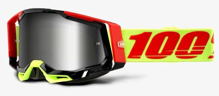 Очки 100% RACECRAFT 2 Goggle Wiz - Flash Silver Lens, Mirror Lens 50121-261-02 фото