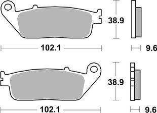 Гальмівні колодки Renthal RC-1 Front Brake Pads, Sintered BP-532-HHP фото