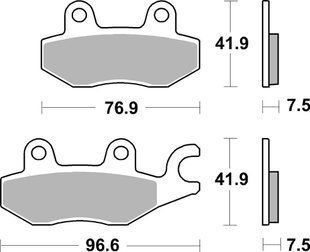 Тормозные колодки SBS Performance Front Brake Pads, Sinter 955HS фото