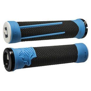 Гріпси ODI AG-2 Black/Blue w/ Black clamps (черно-сині з чорними замками) D35A2BU-B фото