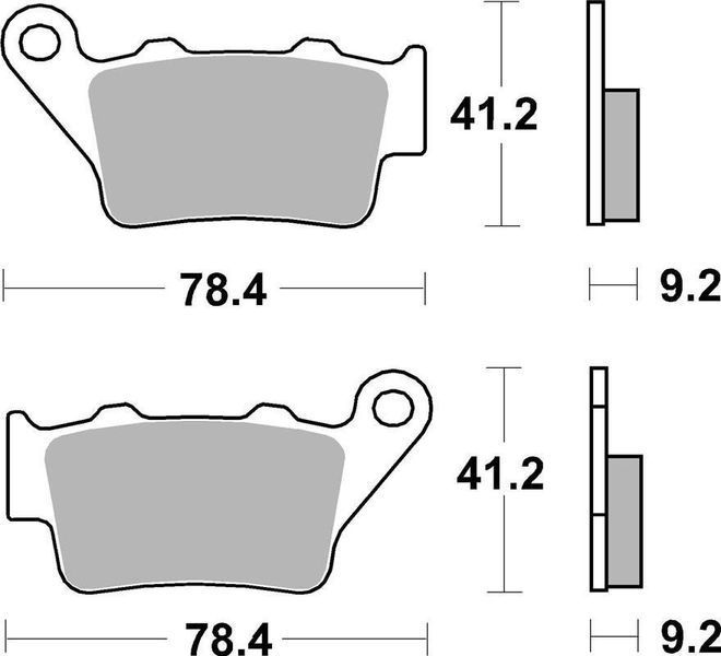 Гальмівні колодки Renthal RC-1 Rear Brake Pads, Sintered BP-528 фото
