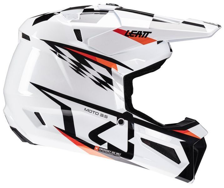 Шлем LEATT Moto 3.5 Helmet + Goggle [White], XL 1025100544 фото