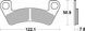 Гальмівні колодки SBS Standard Brake Pads, Sinter/Carbon 946ATS фото 1