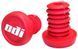 Баренды BMX 2-Color Push in Plugs Refill pack Red w/ White (красно белые) F72PR-R фото 1