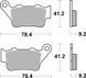 Гальмівні колодки Renthal RC-1 Rear Brake Pads, Sintered BP-528 фото 2