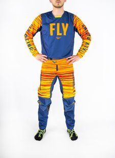 Комплект FLY RACING KINETIC Navy\Orange, 34/L RE375-53134375-521L фото