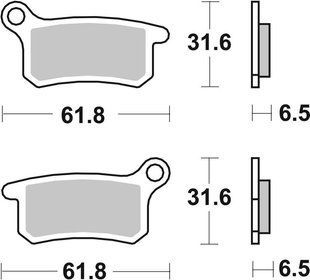 Тормозные колодки SBS Sport Brake Pads, Sinter/Carbon 783SI фото