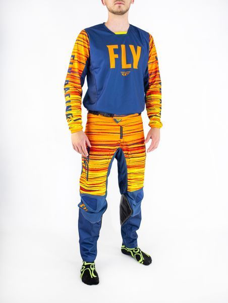 Комплект FLY RACING KINETIC Navy\Orange, 34/L RE375-53134375-521L фото