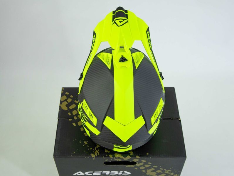 Шлем ACERBIS STEEL CARBON HELMET YELLOW FLUOR, M ACERBIS STEEL CARBON HELMET COLOUR YELLOW FLUOR - SIZE : M фото