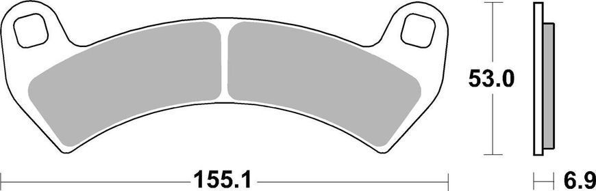 Тормозные колодки SBS Sport Brake Pads, Sinter/Carbon 954SI фото