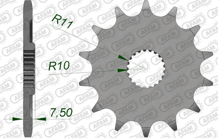 Звезда AFAM Standard Chainwheel 520 - Honda, 14z 20210-14 фото