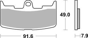 Тормозные колодки SBS Performance Front Brake Pads, Sinter 795HS фото