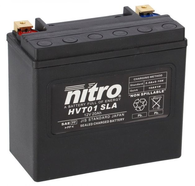 Акумулятор NITRO HVT V-Twin Battery [20 Ah], CCA 320 (A) HVT-01-SLA фото