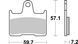 Тормозные колодки SBS Racing Rear Brake Pads, Carbon Tech 984RQ фото 1