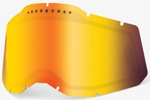 Линза 100% RC2/AC2/ST2 (Gen.2) Dual Vented Lens [Mirror Red], Dual Mirror Red Lens 59083-00006 фото