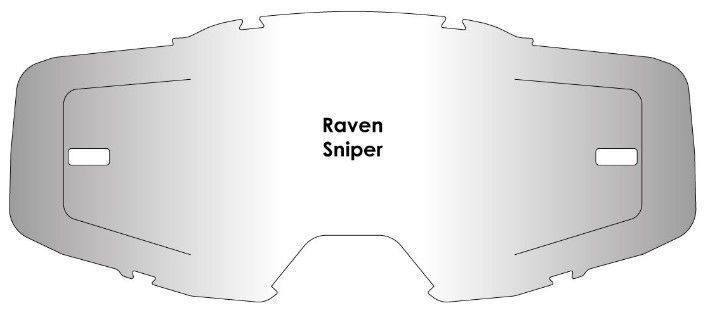 Линза AirScreen для очков Raven Sniper с застежками, затемненный (Light smoke) 022-001-06 фото