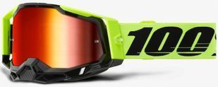 Окуляри 100% RACECRAFT 2 Goggle [Neon Yellow], Mirror Red Lens 50010-00037 фото