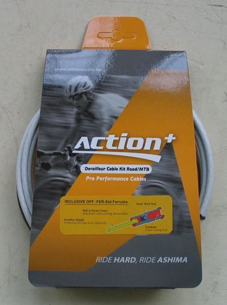 Набор оплеток и тросов Ashima Action+ [White], Gear &Oslash;1.2 mm APM-UDS-K1-KB-WH фото
