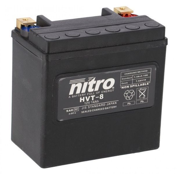 Акумулятор NITRO HVT V-Twin Battery [14 Ah], CCA 240 (A) HVT-08-SLA фото