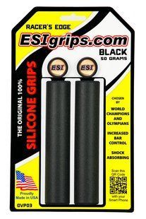 Гріпси ESI Racer's Edge Black (чорні) GVP03 фото
