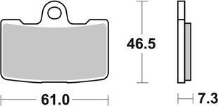 Тормозные колодки SBS Performance Front Brake Pads, Sinter 856HS фото