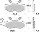 Тормозные колодки SBS Sport Brake Pads, Sinter/Carbon