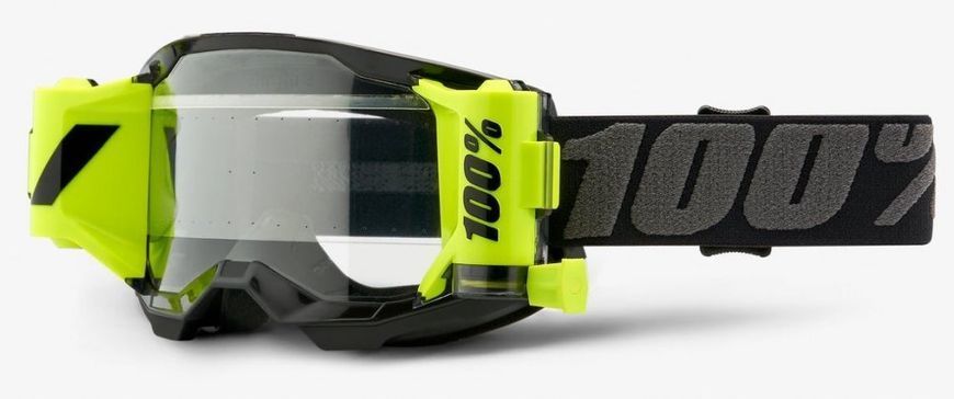 Очки 100% STRATA 2 FORECAST Goggle Black - Clear Lens, Roll-Off 50029-00001 фото