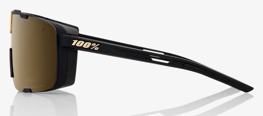 Очки Ride 100% EASTCRAFT+ - Soft Tact Black - Soft Gold Mirror Lens, Mirror Lens 61045-258-01 фото